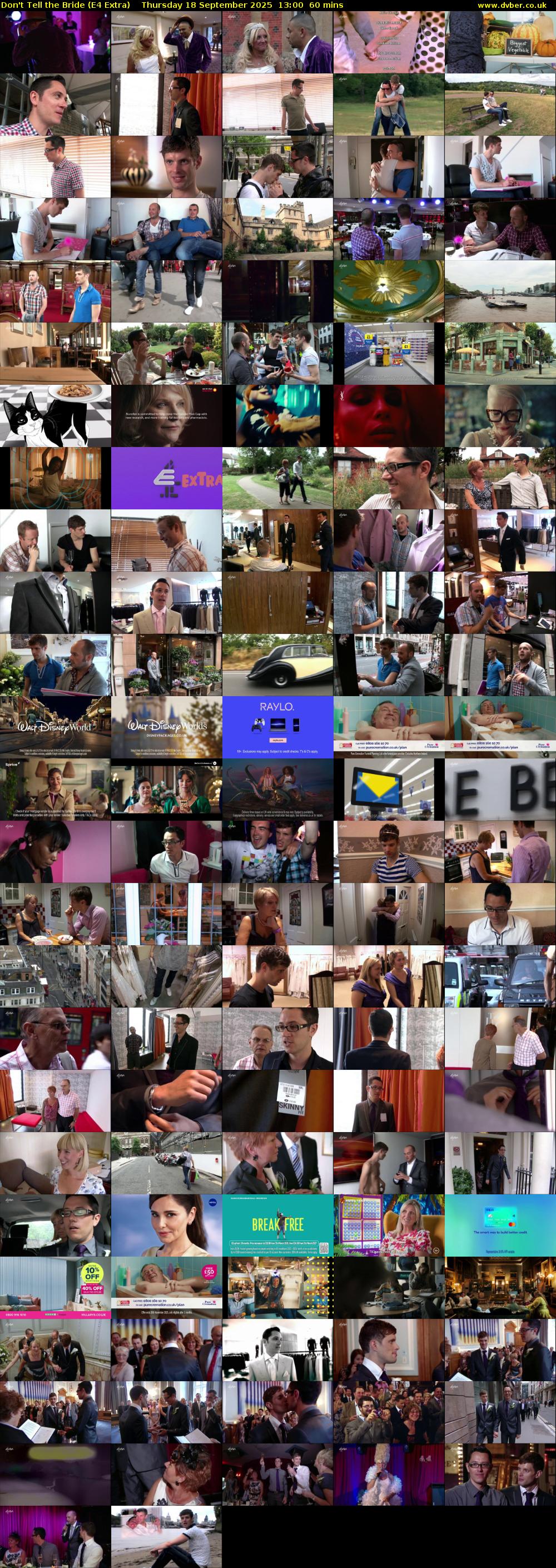 Don't Tell the Bride (E4 Extra) Thursday 18 September 2025 13:00 - 14:00