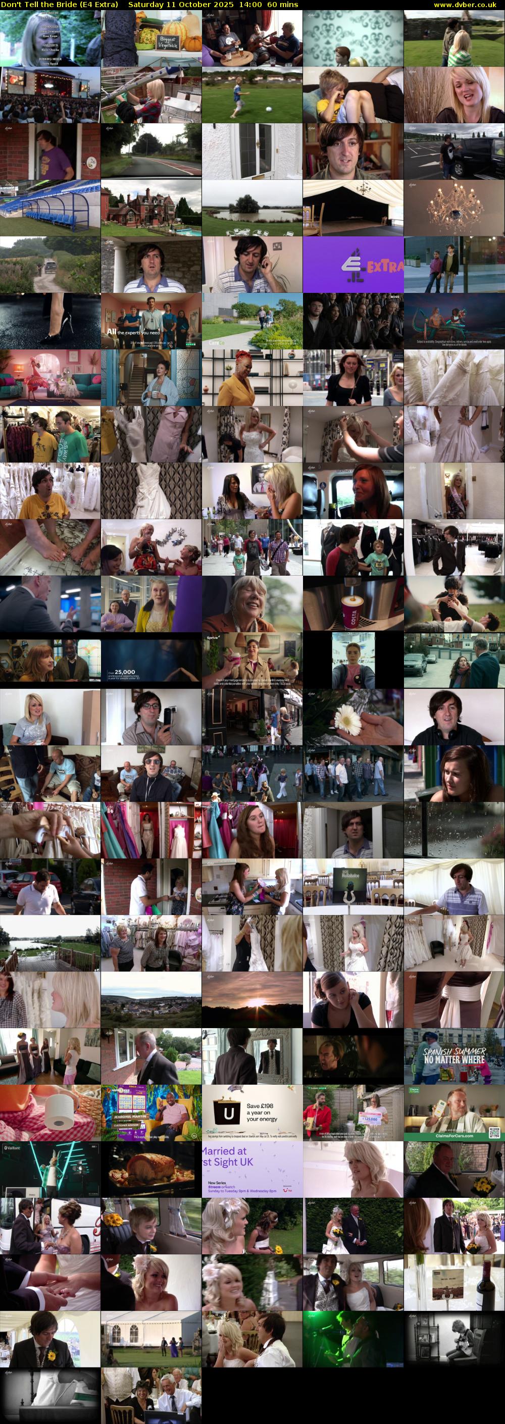 Don't Tell the Bride (E4 Extra) Saturday 11 October 2025 14:00 - 15:00