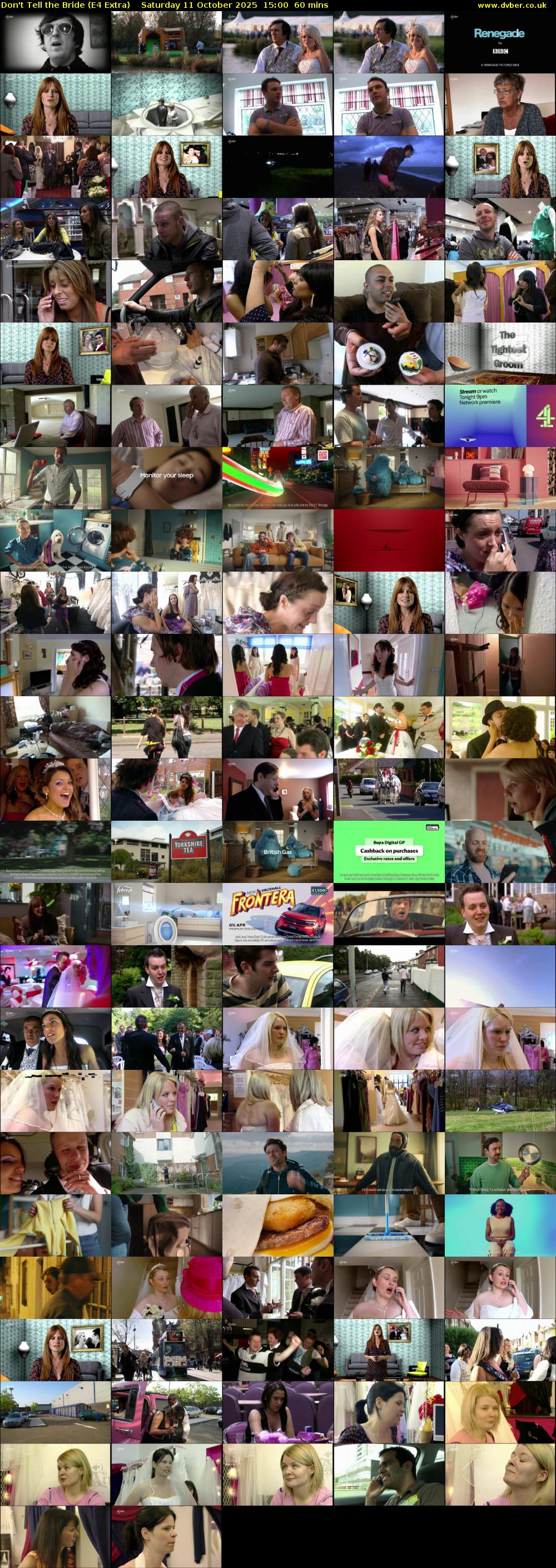 Don't Tell the Bride (E4 Extra) Saturday 11 October 2025 15:00 - 16:00