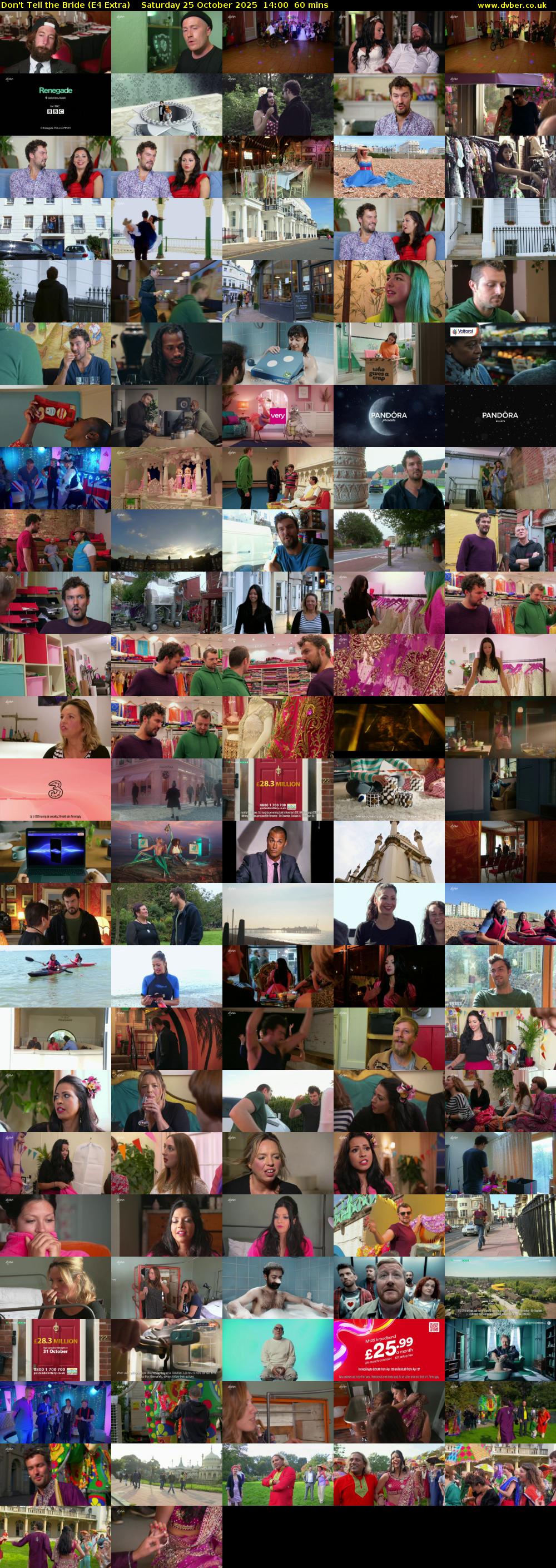 Don't Tell the Bride (E4 Extra) Saturday 25 October 2025 14:00 - 15:00