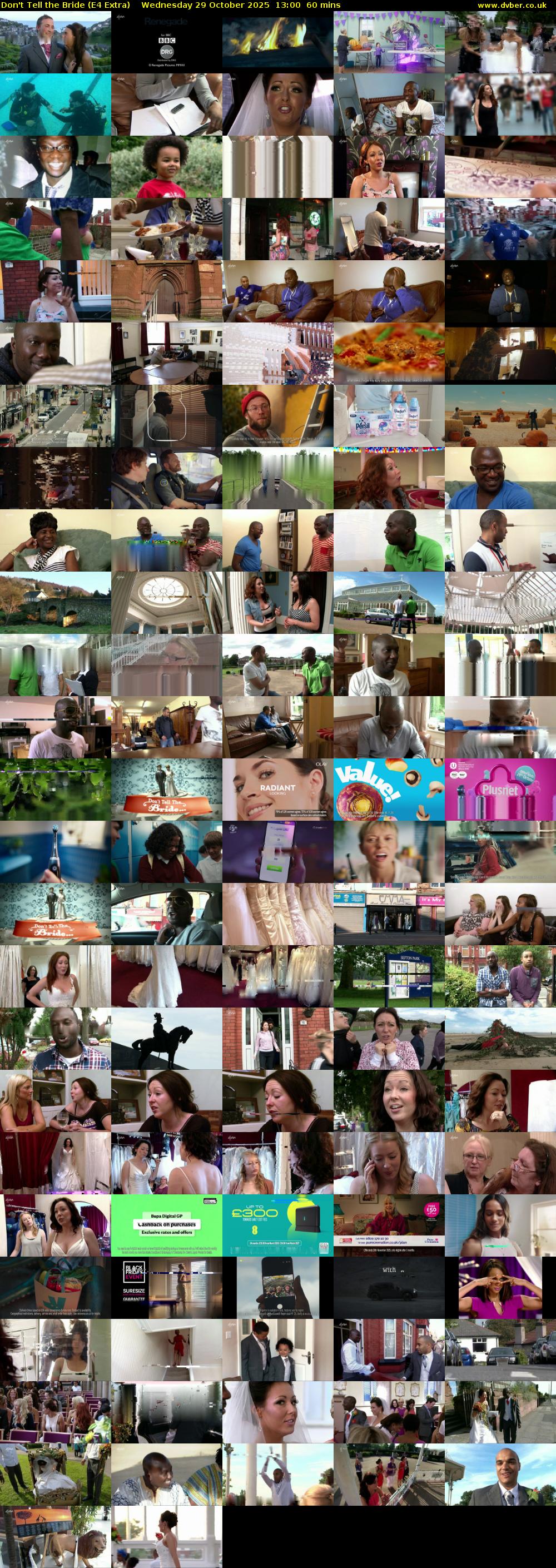 Don't Tell the Bride (E4 Extra) Wednesday 29 October 2025 13:00 - 14:00