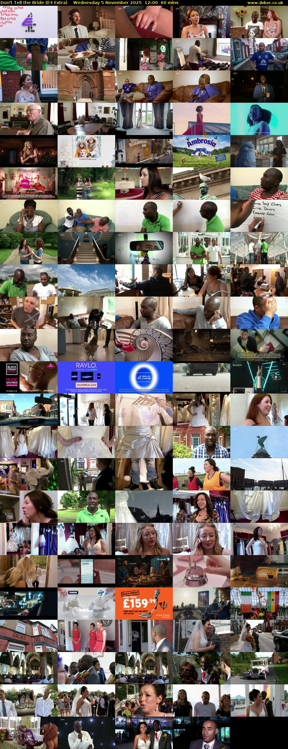 Don't Tell the Bride (E4 Extra) Wednesday 5 November 2025 12:00 - 13:00