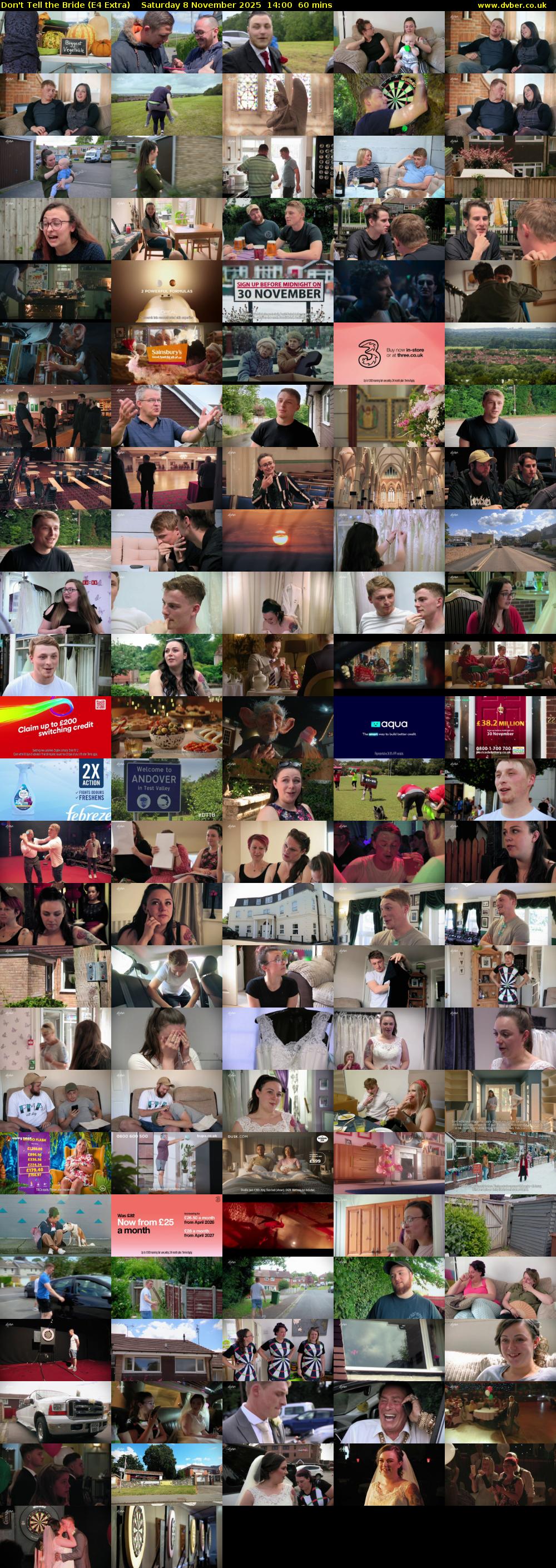 Don't Tell the Bride (E4 Extra) Saturday 8 November 2025 14:00 - 15:00