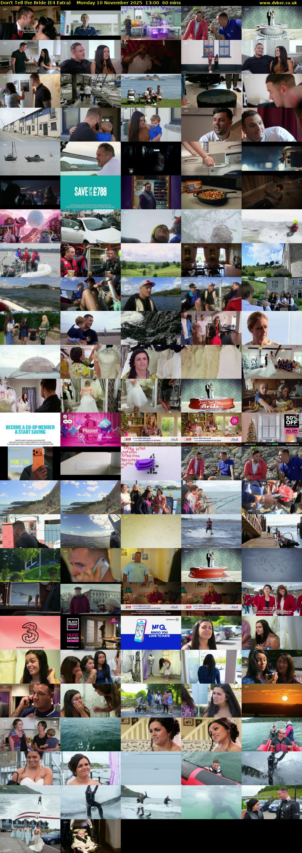 Don't Tell the Bride (E4 Extra) Monday 10 November 2025 13:00 - 14:00