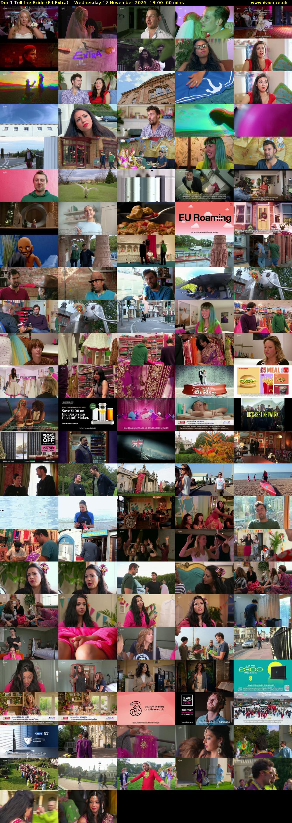 Don't Tell the Bride (E4 Extra) Wednesday 12 November 2025 13:00 - 14:00