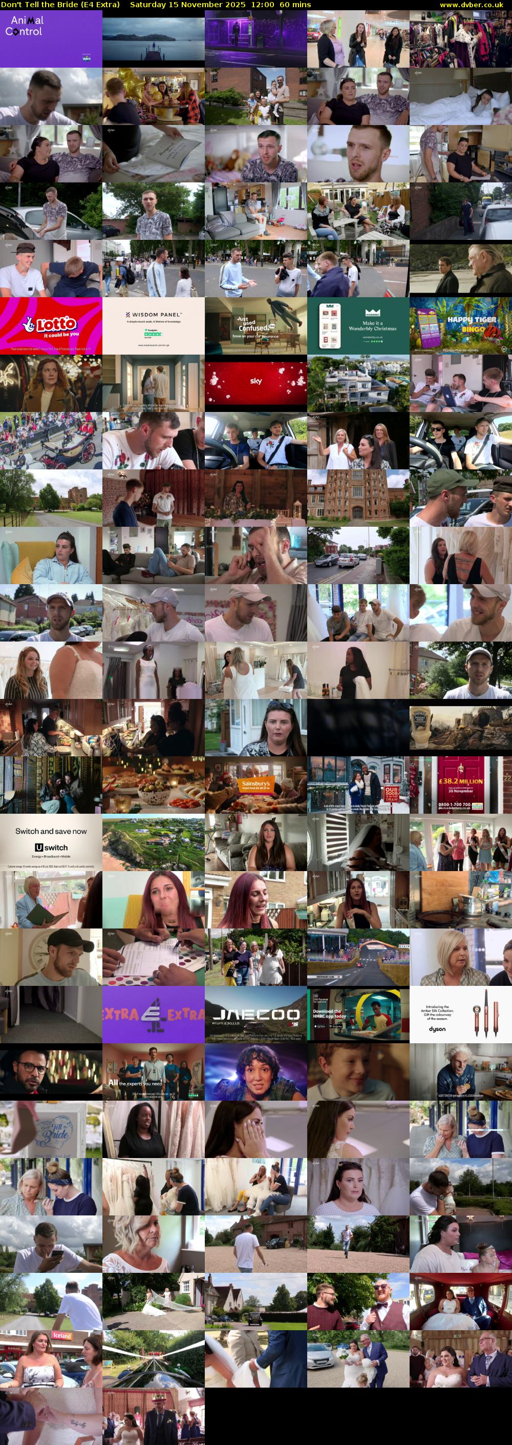 Don't Tell the Bride (E4 Extra) Saturday 15 November 2025 12:00 - 13:00