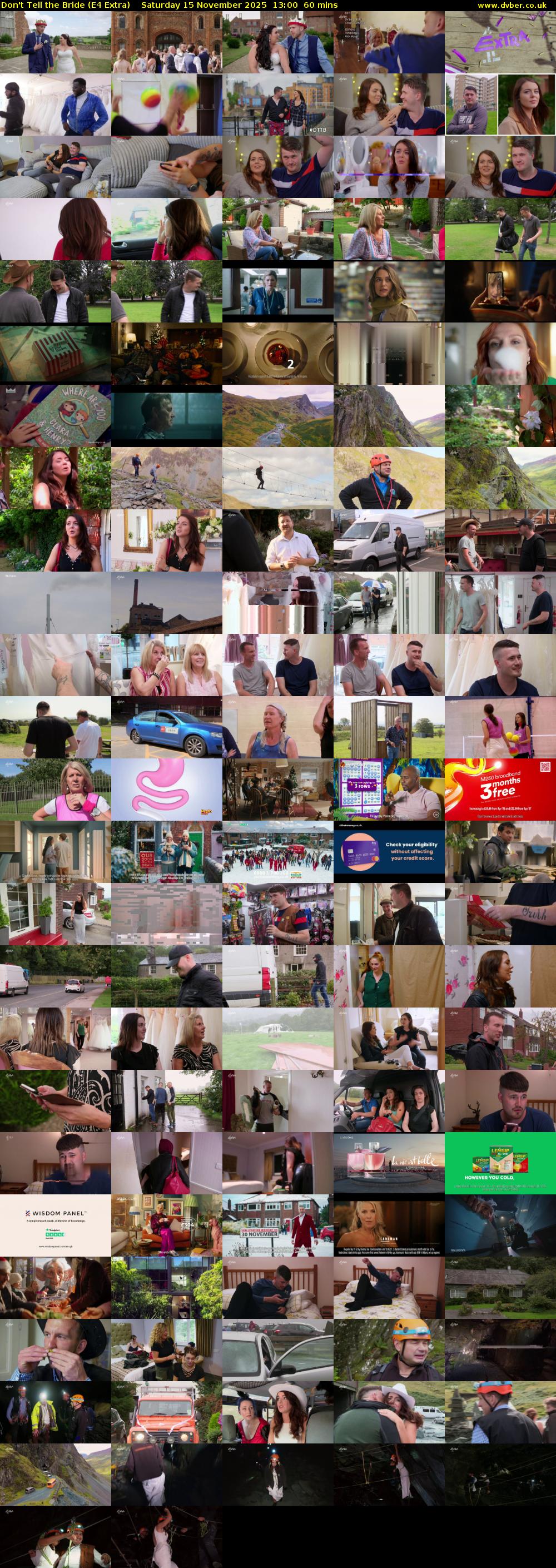 Don't Tell the Bride (E4 Extra) Saturday 15 November 2025 13:00 - 14:00