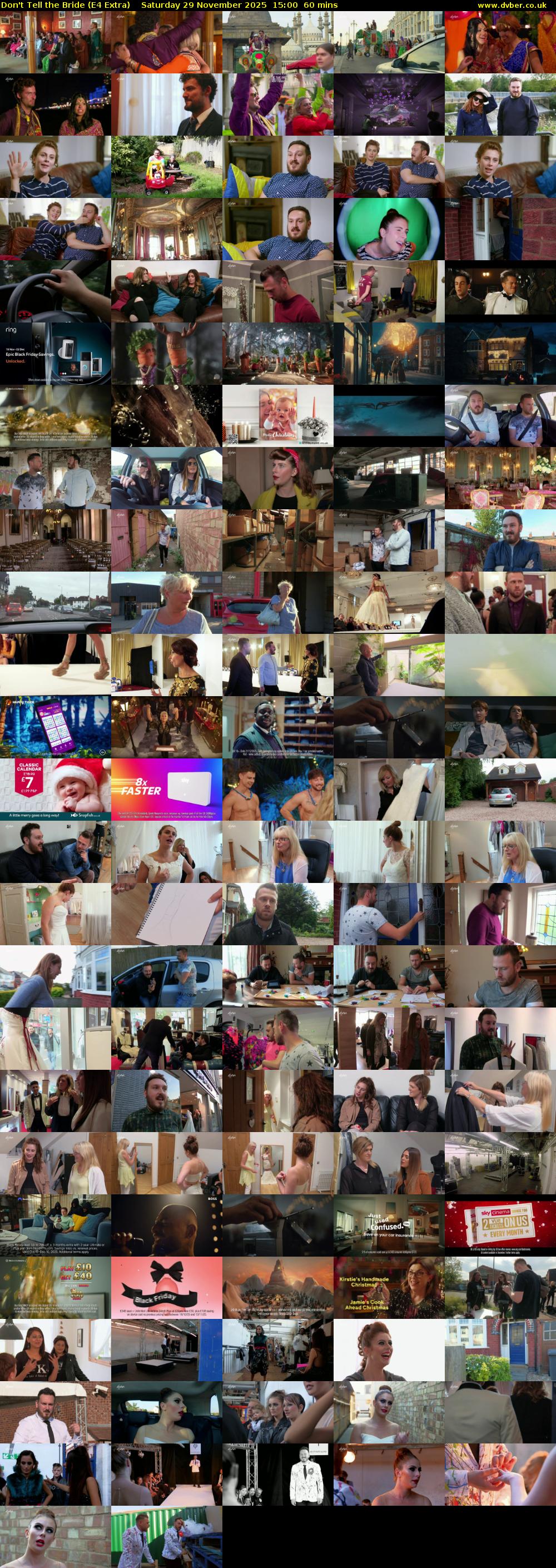 Don't Tell the Bride (E4 Extra) Saturday 29 November 2025 15:00 - 16:00