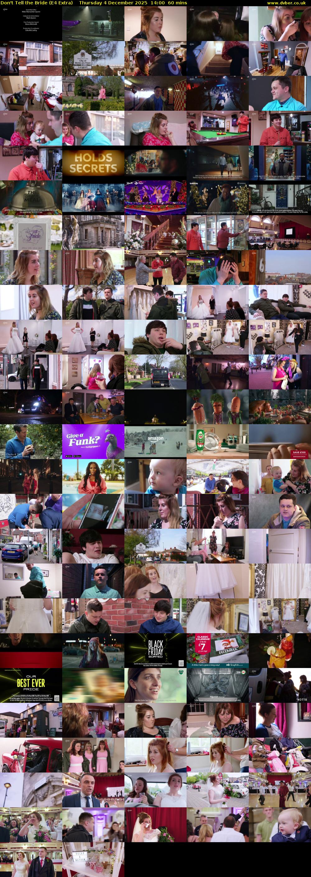 Don't Tell the Bride (E4 Extra) Thursday 4 December 2025 14:00 - 15:00