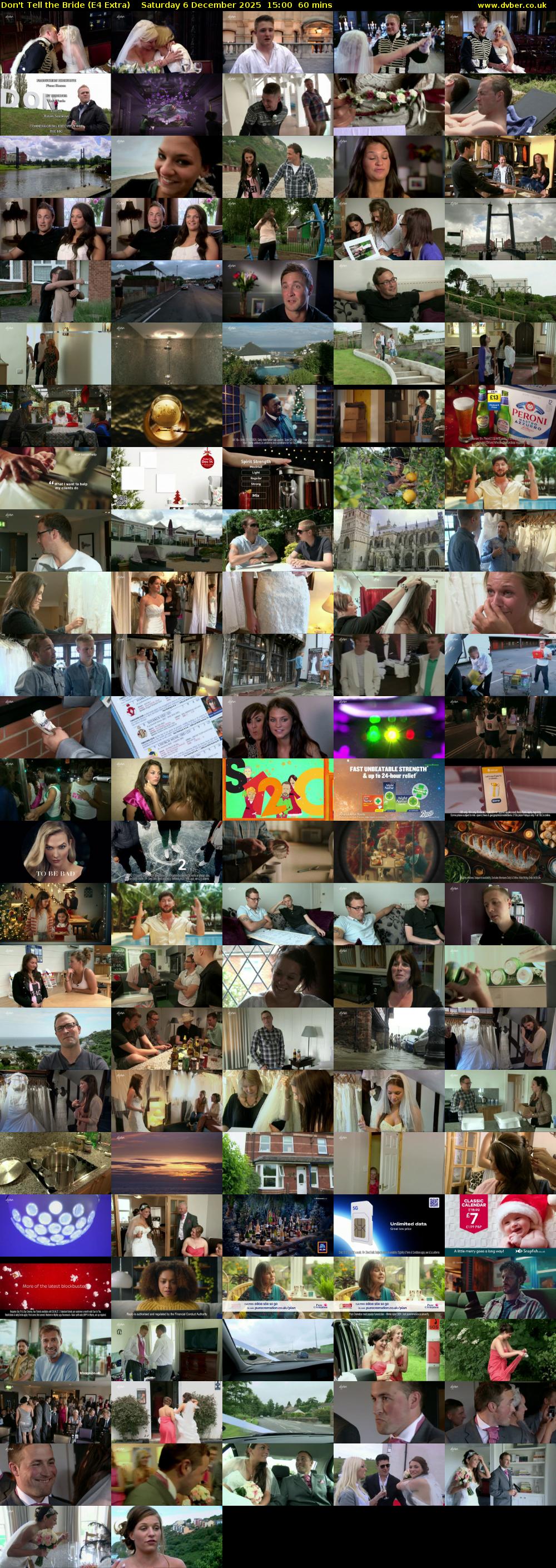 Don't Tell the Bride (E4 Extra) Saturday 6 December 2025 15:00 - 16:00