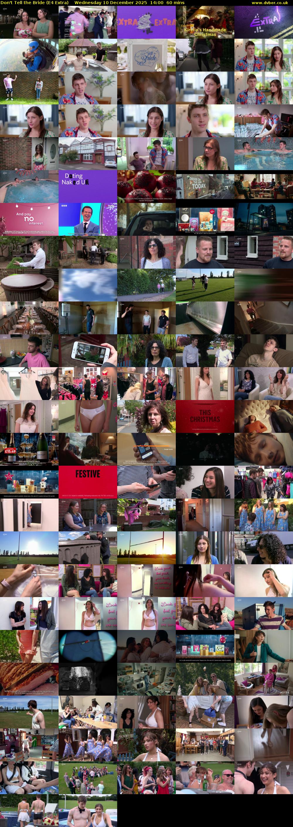 Don't Tell the Bride (E4 Extra) Wednesday 10 December 2025 14:00 - 15:00