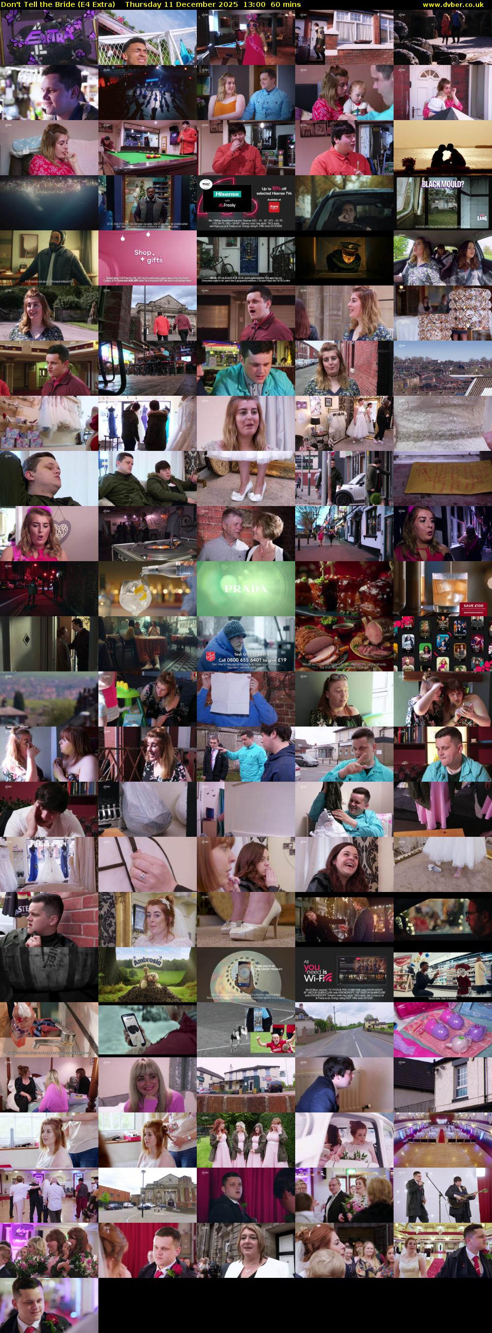 Don't Tell the Bride (E4 Extra) Thursday 11 December 2025 13:00 - 14:00