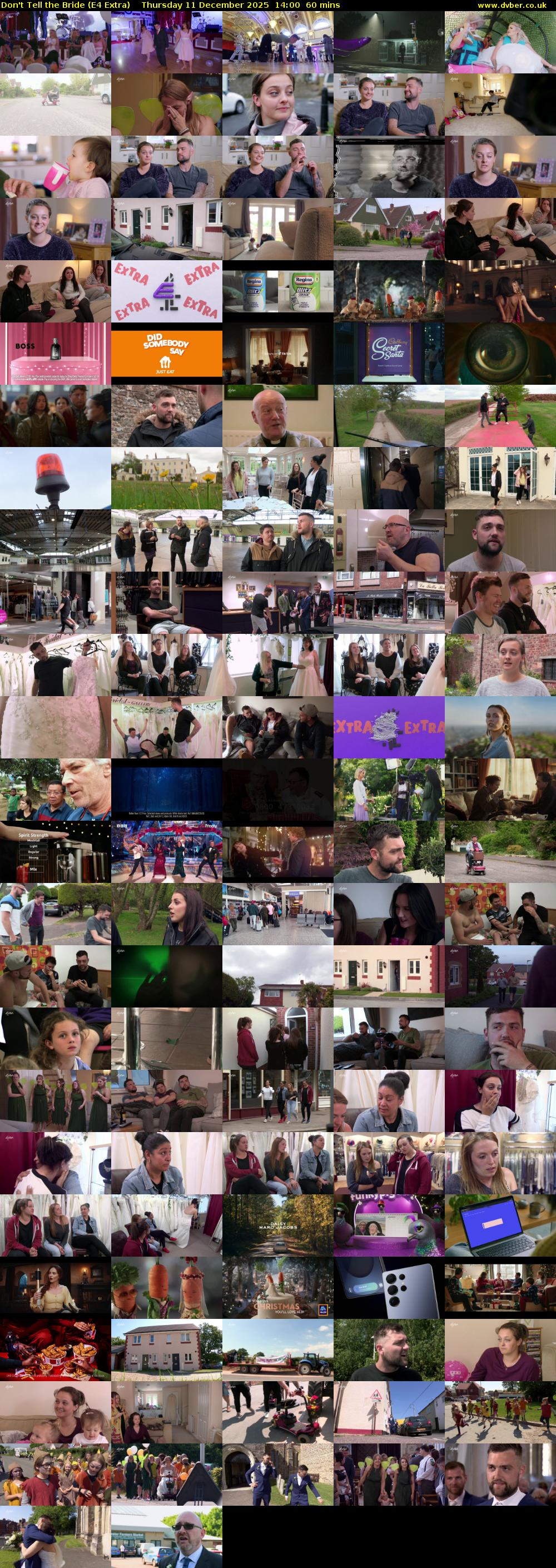 Don't Tell the Bride (E4 Extra) Thursday 11 December 2025 14:00 - 15:00