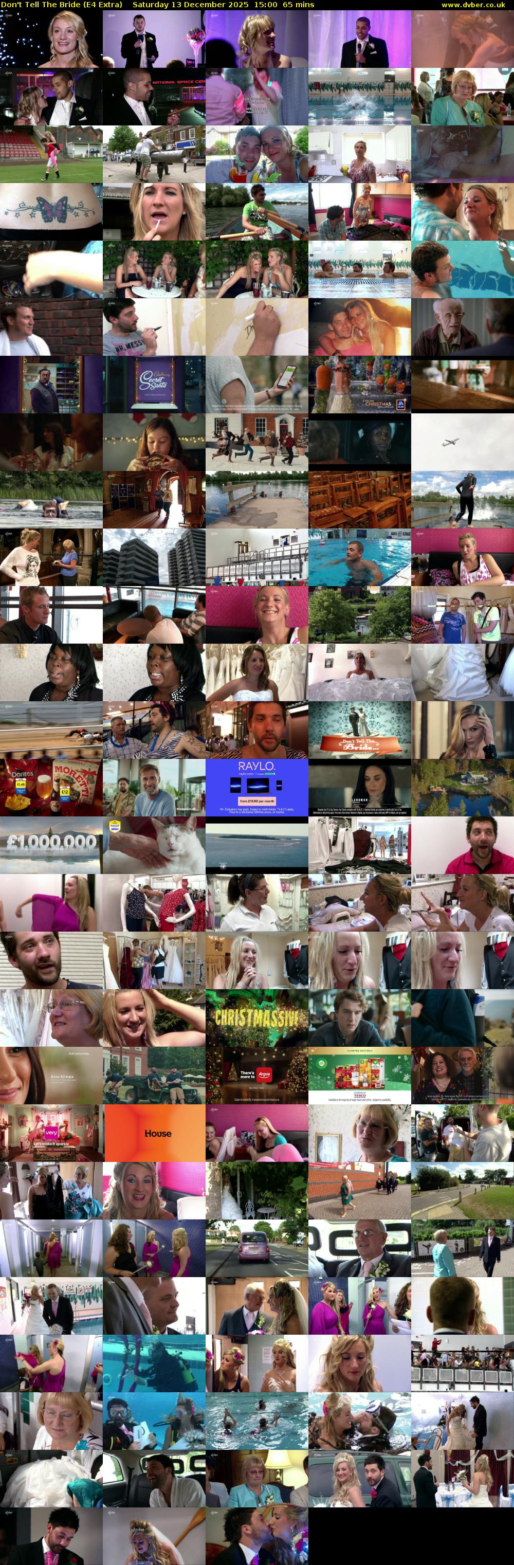 Don't Tell the Bride (E4 Extra) Saturday 13 December 2025 15:00 - 16:05