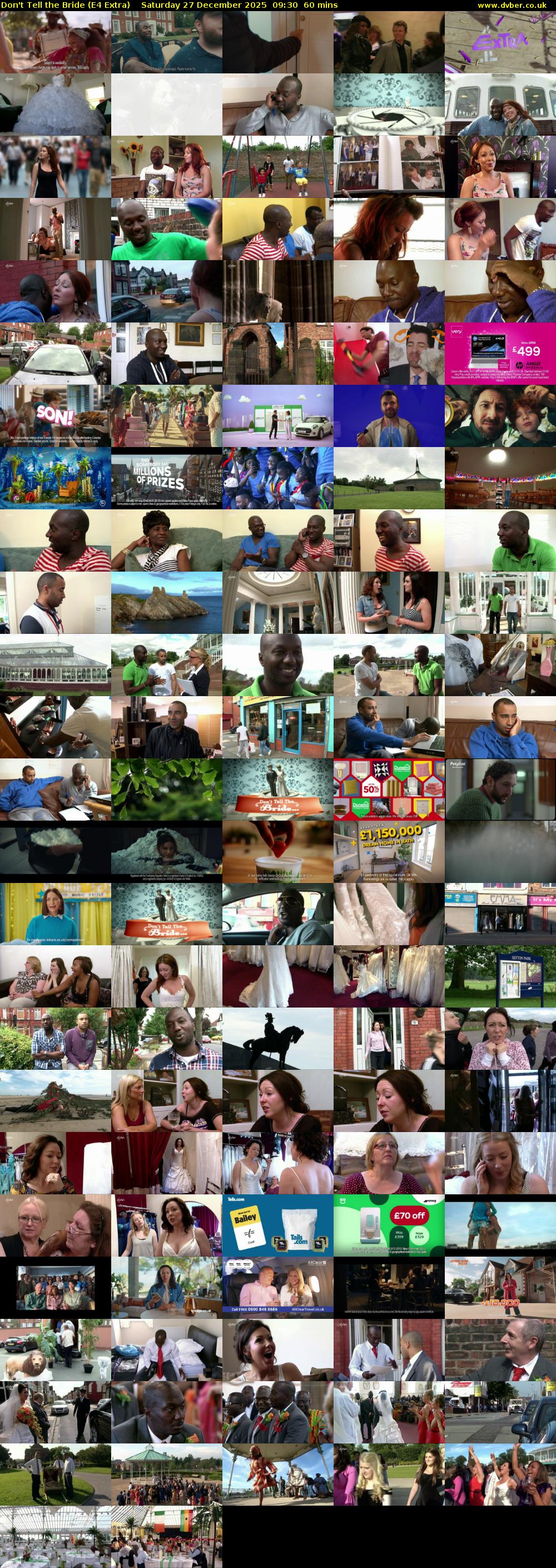 Don't Tell the Bride (E4 Extra) Saturday 27 December 2025 09:30 - 10:30