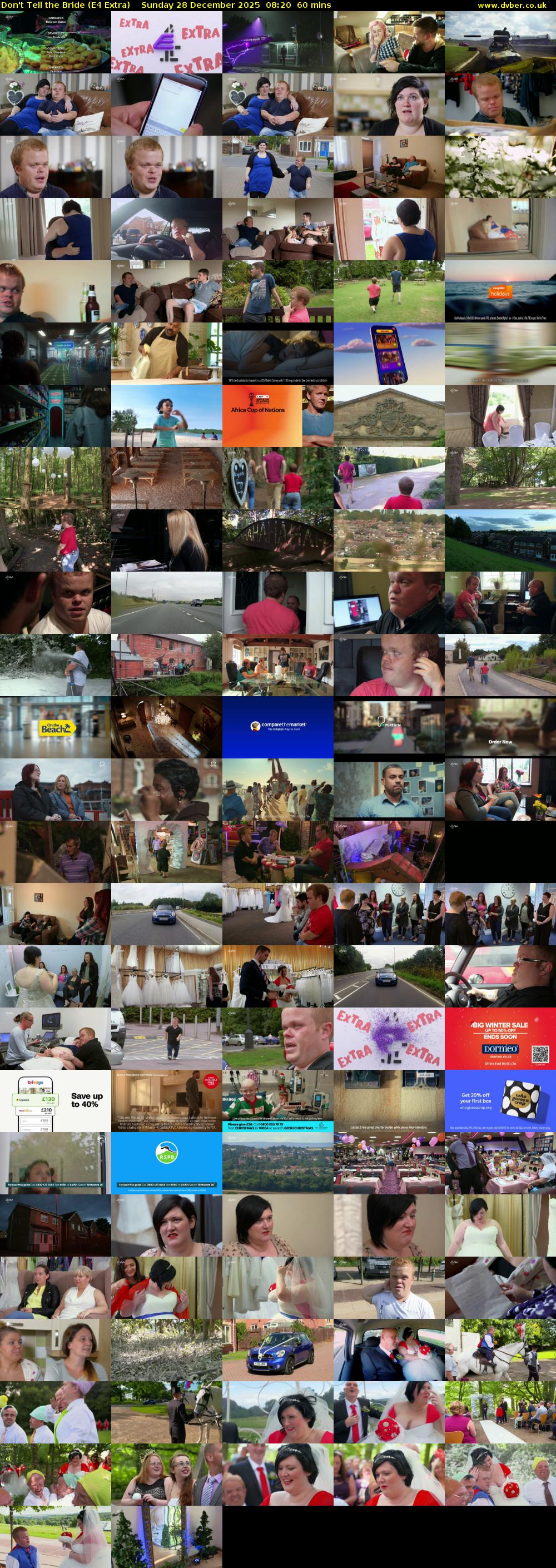 Don't Tell the Bride (E4 Extra) Sunday 28 December 2025 08:20 - 09:20