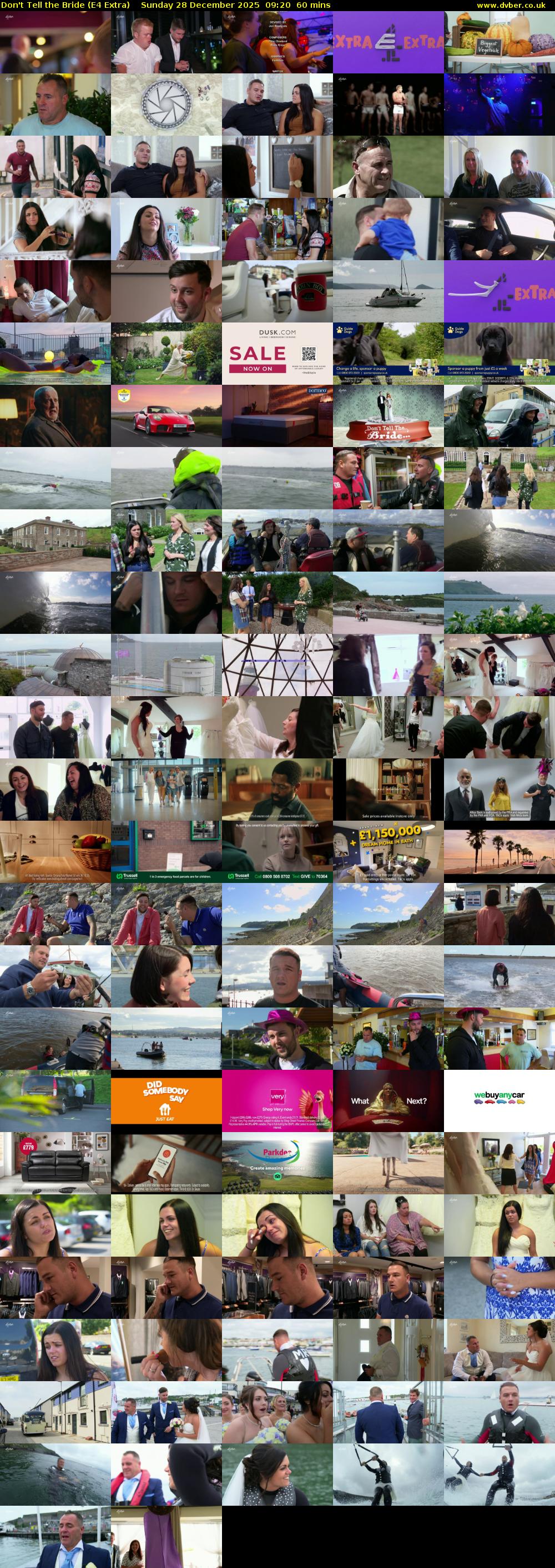 Don't Tell the Bride (E4 Extra) Sunday 28 December 2025 09:20 - 10:20