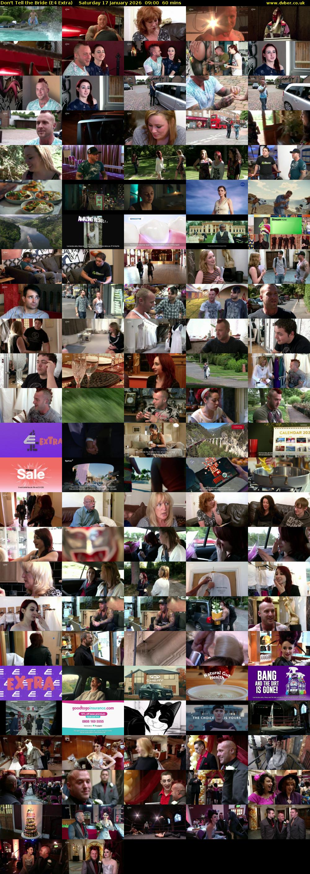 Don't Tell the Bride (E4 Extra) Saturday 17 January 2026 09:00 - 10:00