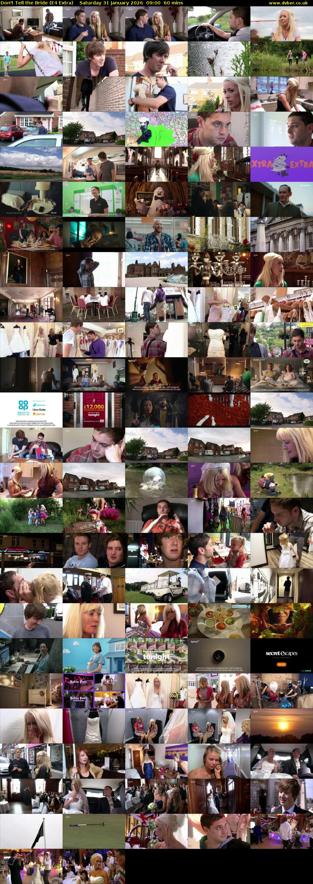 Don't Tell the Bride (E4 Extra) Saturday 31 January 2026 09:00 - 10:00