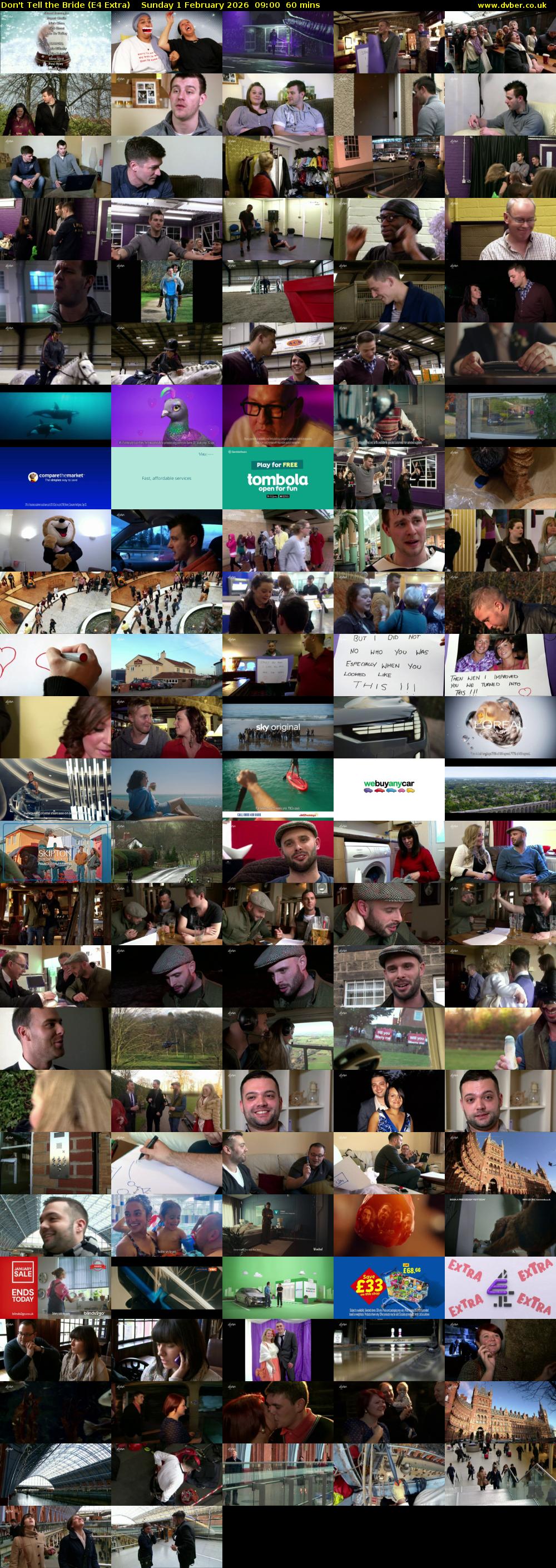 Don't Tell the Bride (E4 Extra) Sunday 1 February 2026 09:00 - 10:00