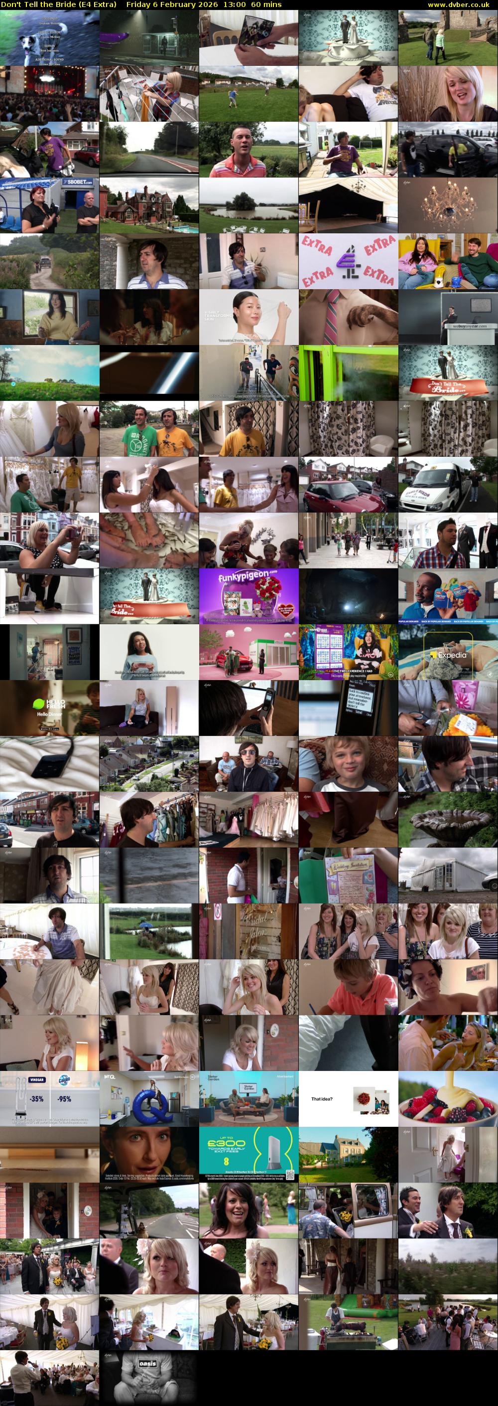 Don't Tell the Bride (E4 Extra) Friday 6 February 2026 13:00 - 14:00