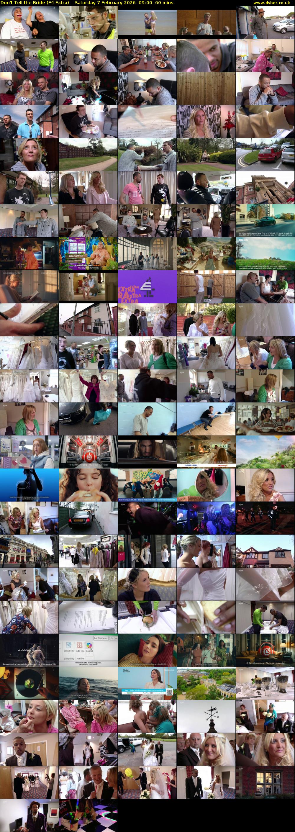 Don't Tell the Bride (E4 Extra) Saturday 7 February 2026 09:00 - 10:00