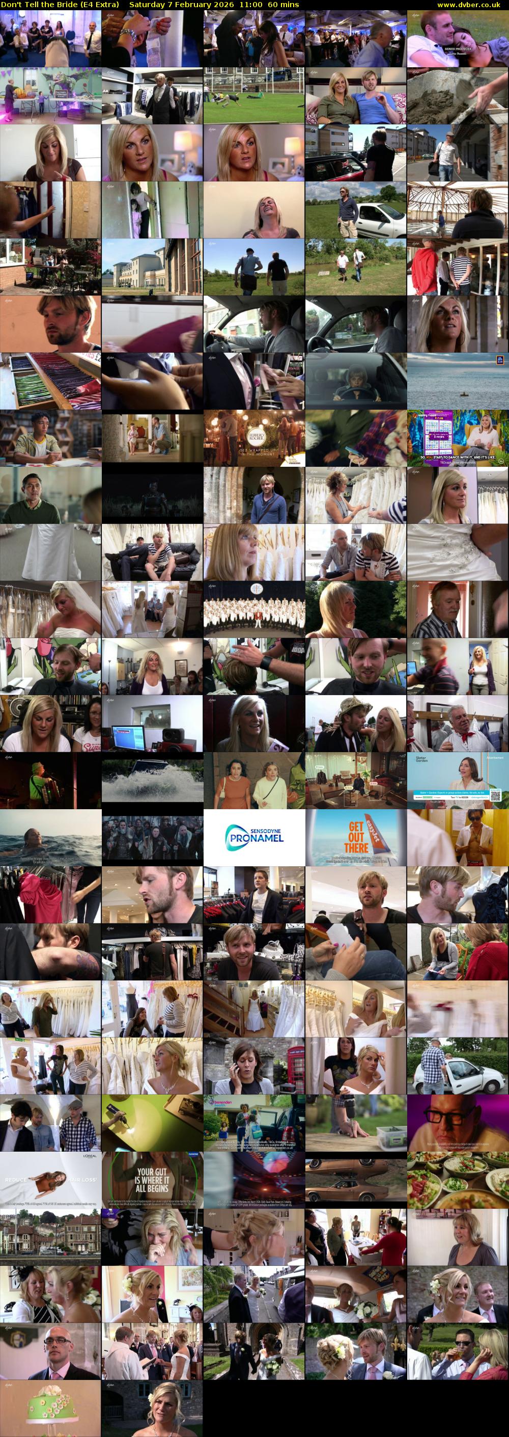 Don't Tell the Bride (E4 Extra) Saturday 7 February 2026 11:00 - 12:00