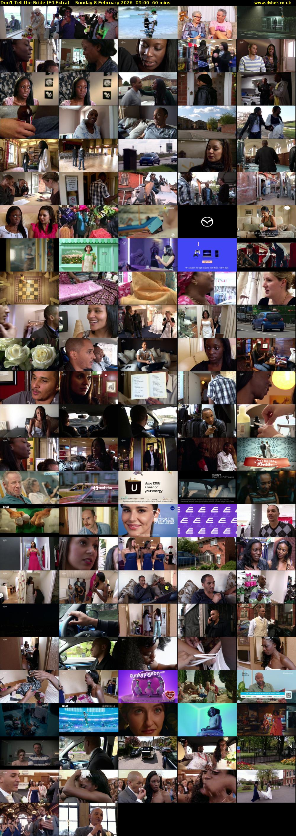 Don't Tell the Bride (E4 Extra) Sunday 8 February 2026 09:00 - 10:00