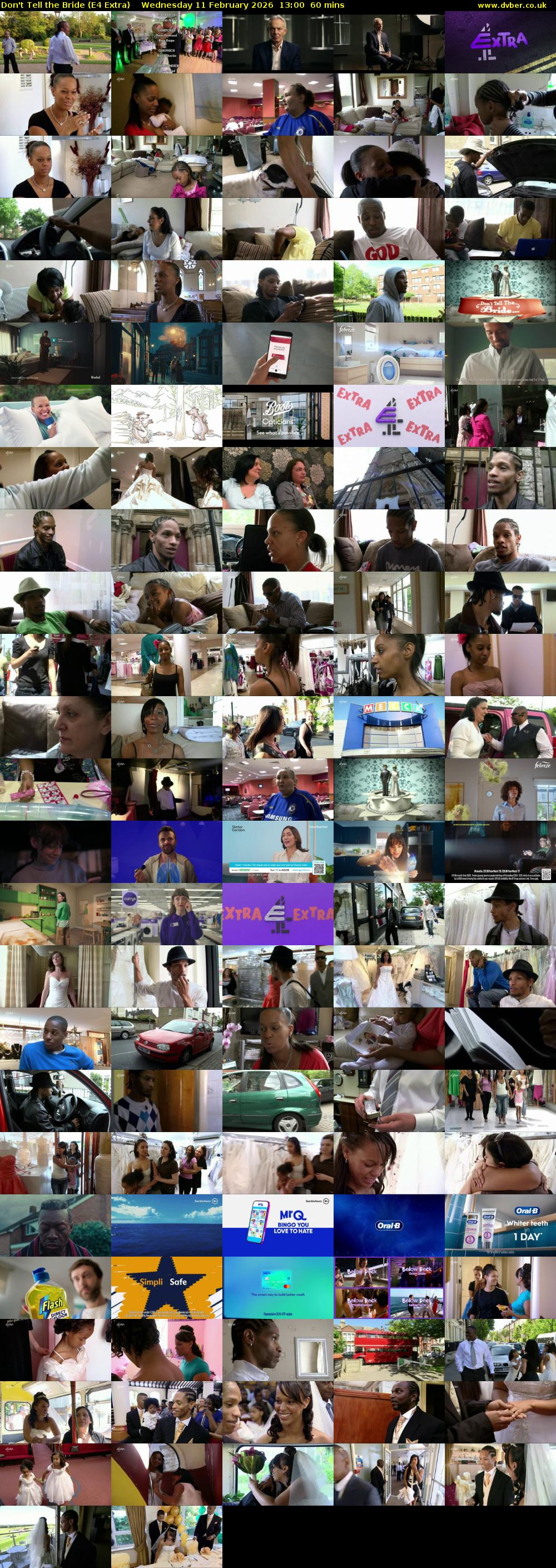 Don't Tell the Bride (E4 Extra) Wednesday 11 February 2026 13:00 - 14:00