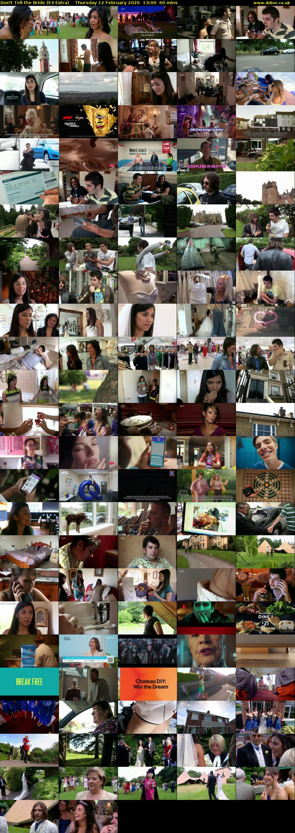 Don't Tell the Bride (E4 Extra) Thursday 12 February 2026 13:00 - 14:00