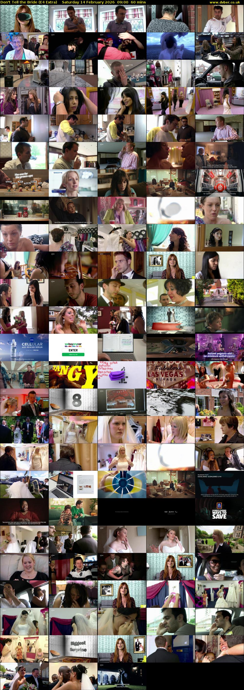 Don't Tell the Bride (E4 Extra) Saturday 14 February 2026 09:00 - 10:00