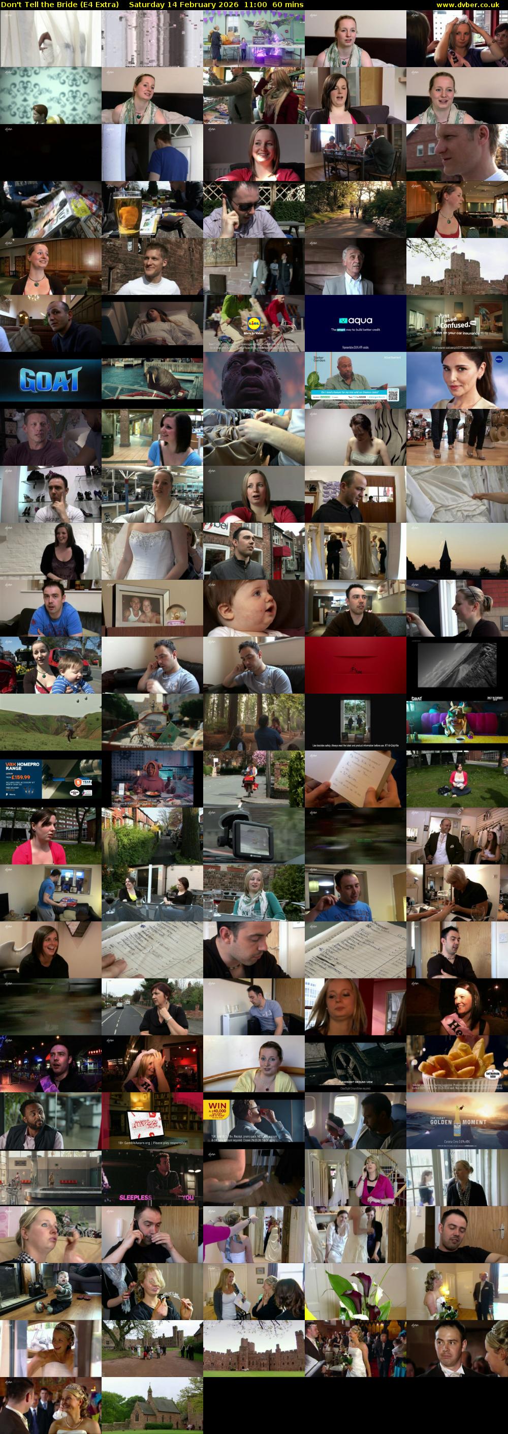 Don't Tell the Bride (E4 Extra) Saturday 14 February 2026 11:00 - 12:00