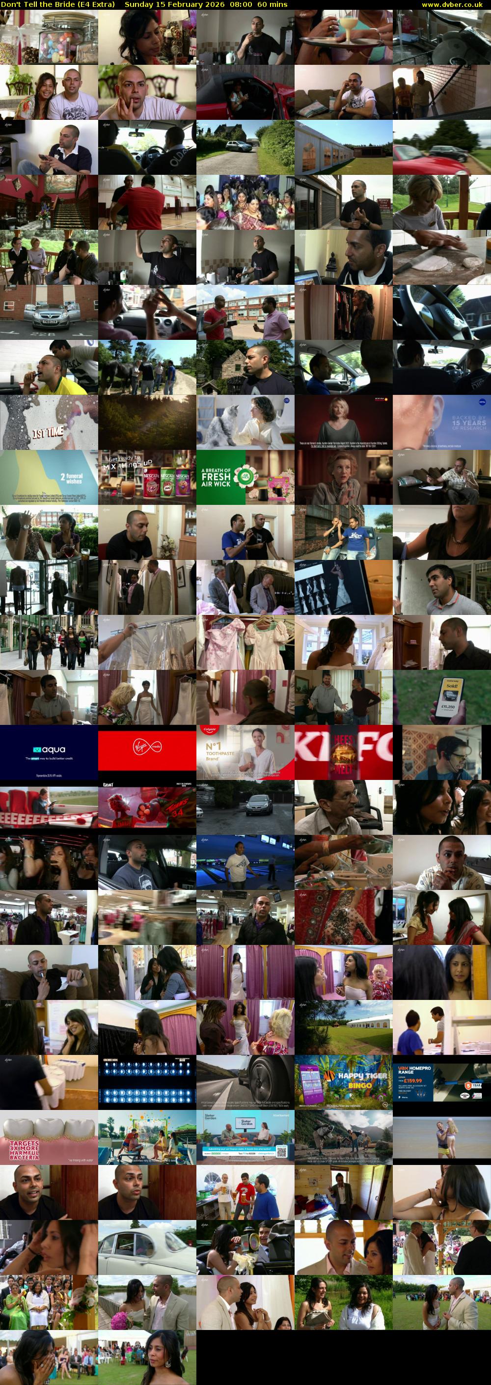 Don't Tell the Bride (E4 Extra) Sunday 15 February 2026 08:00 - 09:00