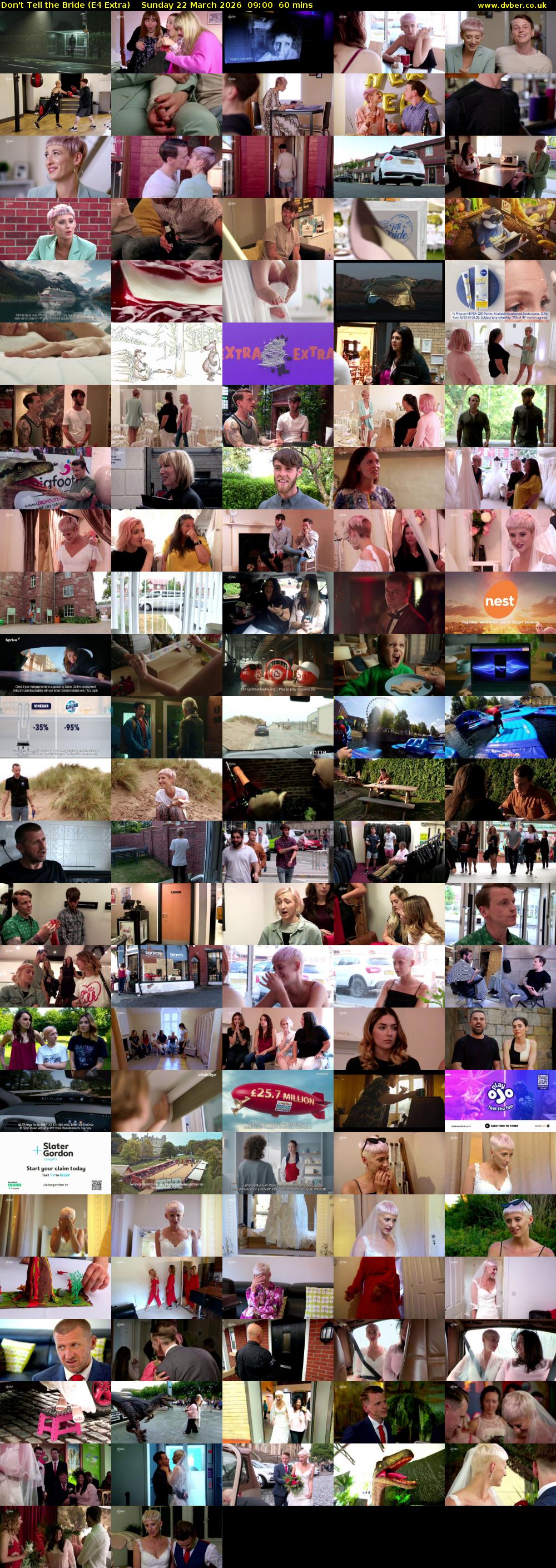 Don't Tell the Bride (E4 Extra) Sunday 22 March 2026 09:00 - 10:00