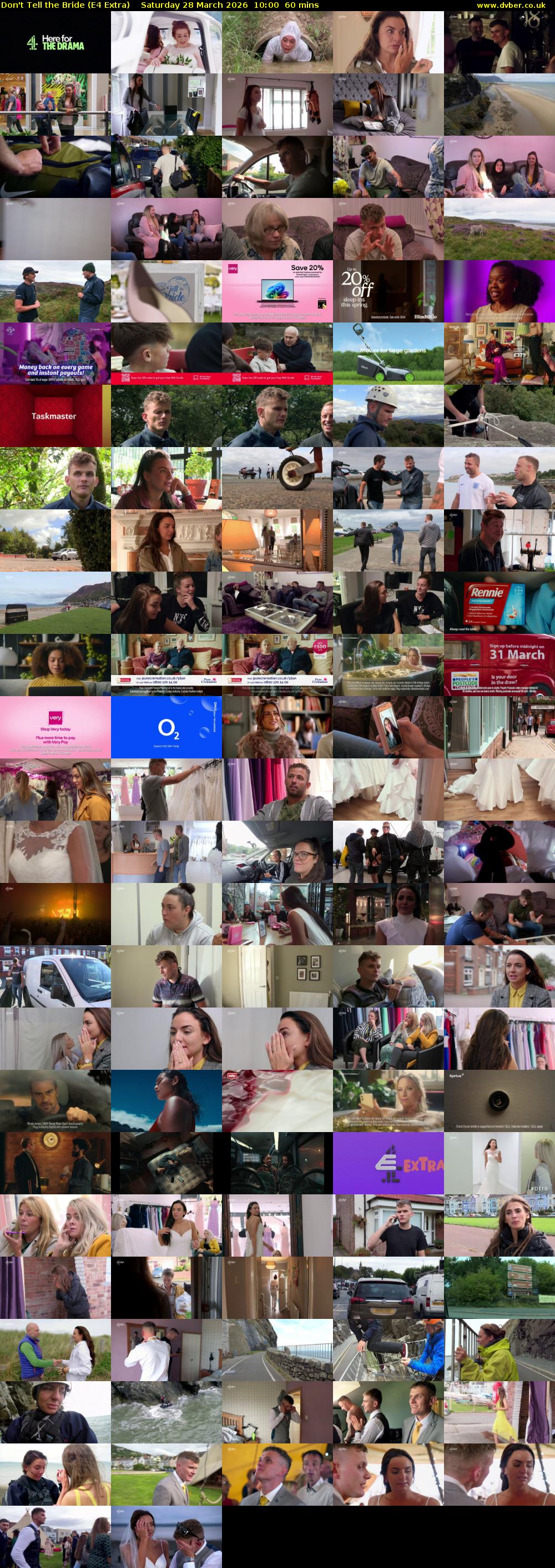 Don't Tell the Bride (E4 Extra) Saturday 28 March 2026 10:00 - 11:00