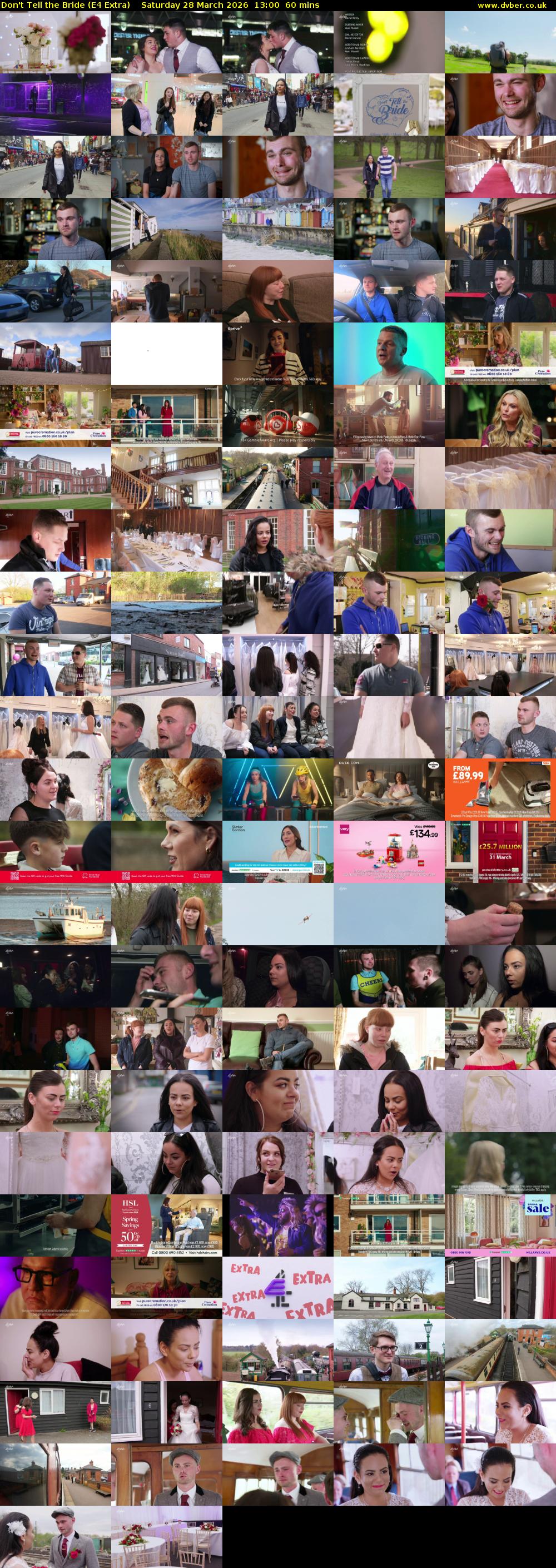 Don't Tell the Bride (E4 Extra) Saturday 28 March 2026 13:00 - 14:00