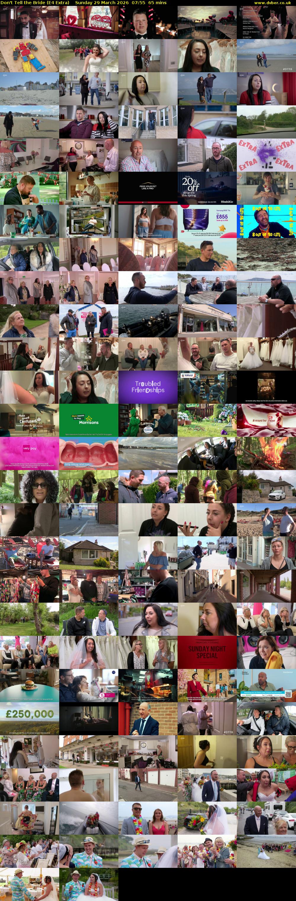 Don't Tell the Bride (E4 Extra) Sunday 29 March 2026 07:55 - 09:00