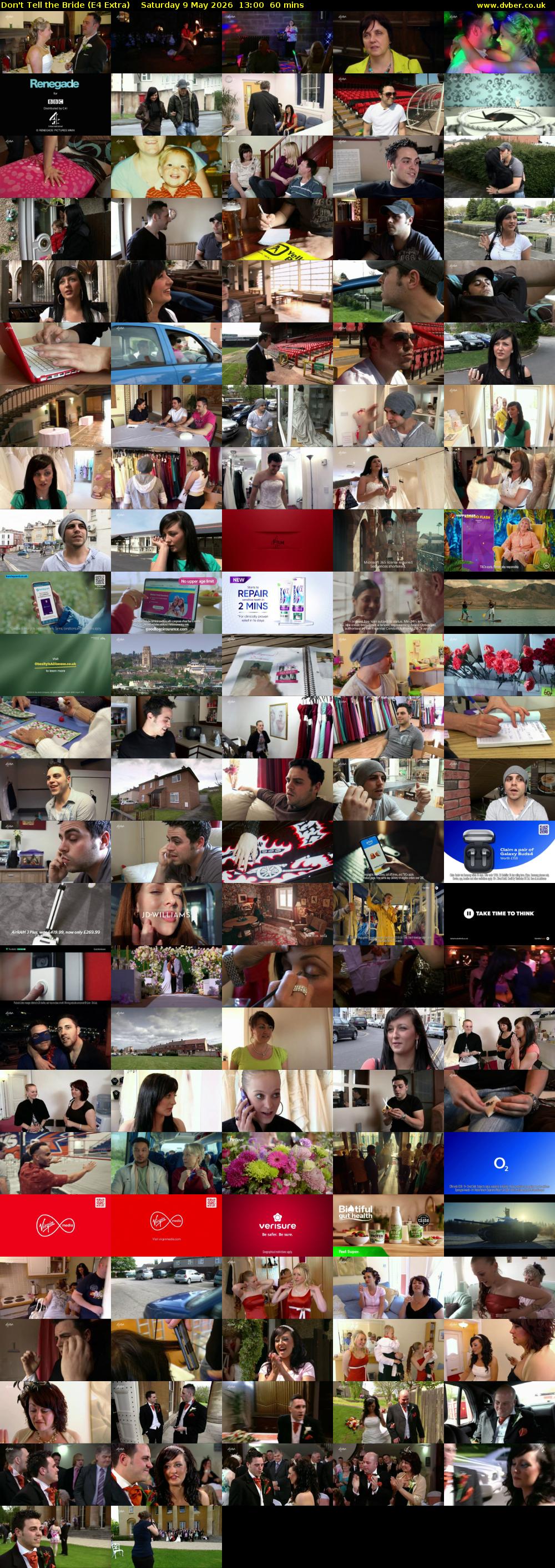 Don't Tell the Bride (E4 Extra) Saturday 9 May 2026 13:00 - 14:00