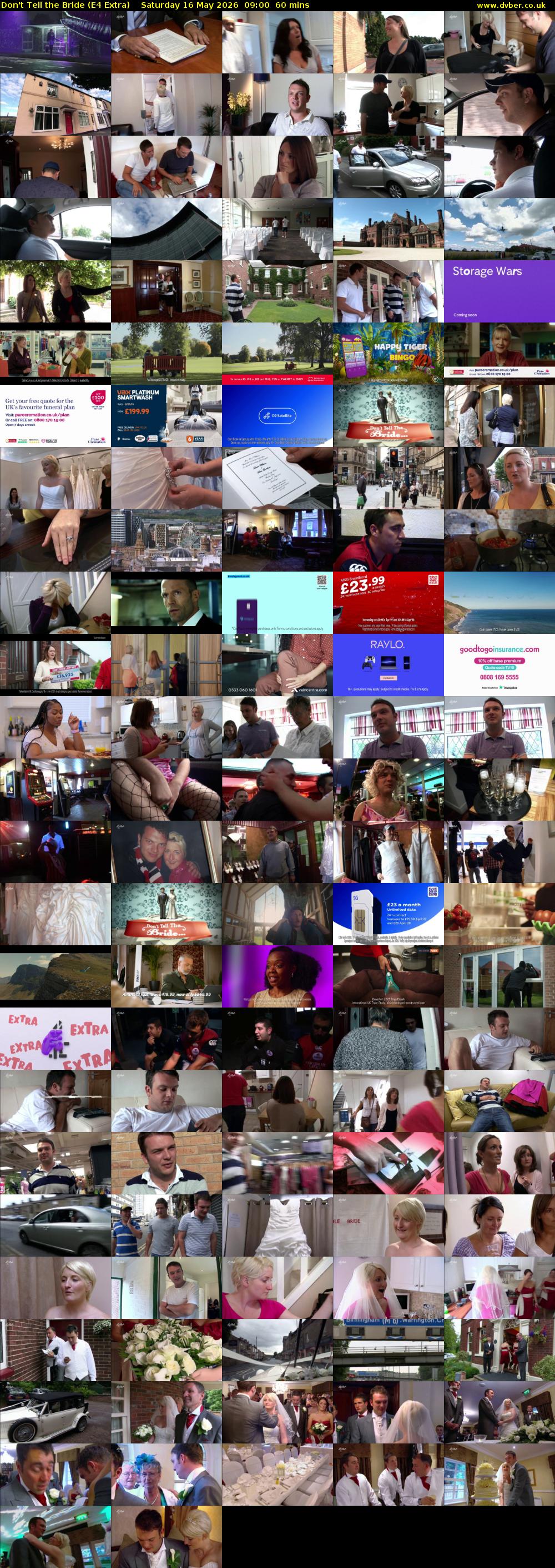 Don't Tell the Bride (E4 Extra) Saturday 16 May 2026 09:00 - 10:00