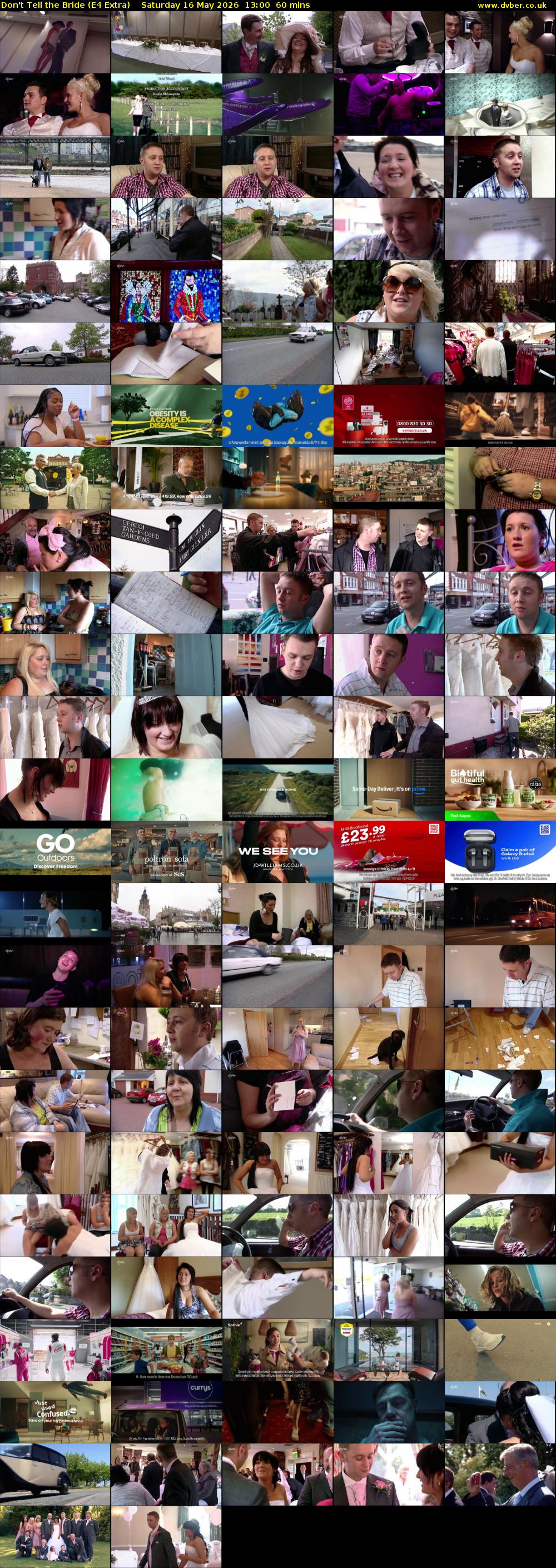 Don't Tell the Bride (E4 Extra) Saturday 16 May 2026 13:00 - 14:00