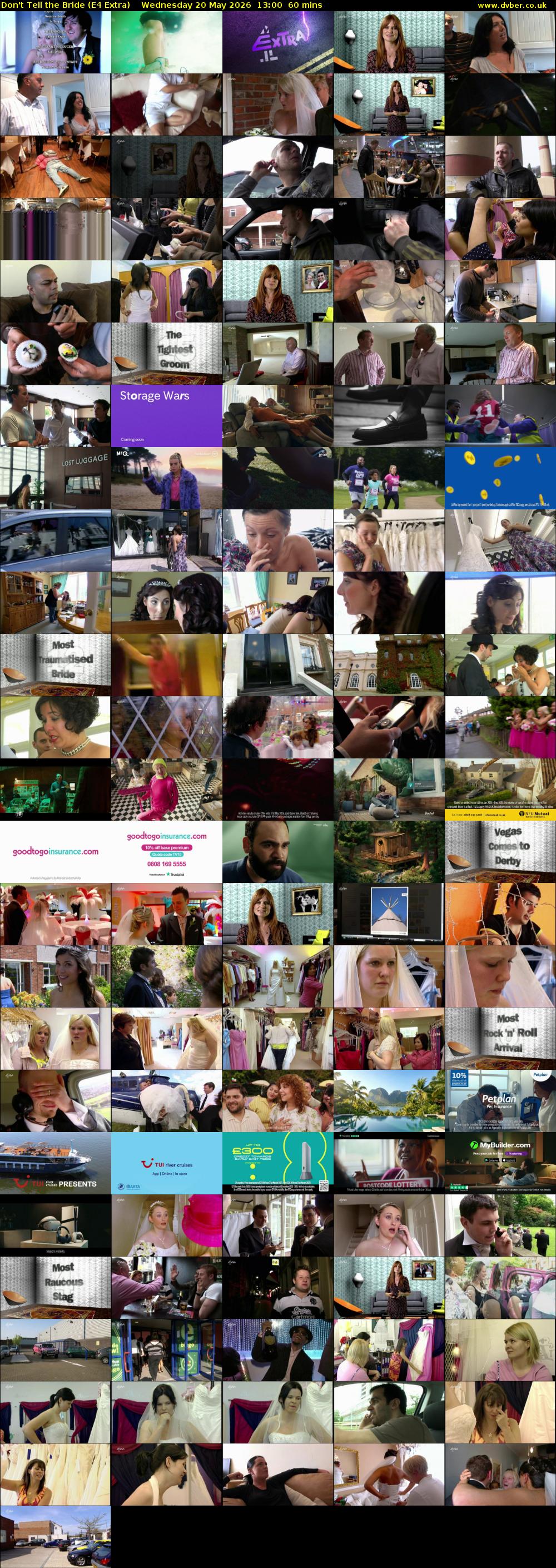 Don't Tell the Bride (E4 Extra) Wednesday 20 May 2026 13:00 - 14:00