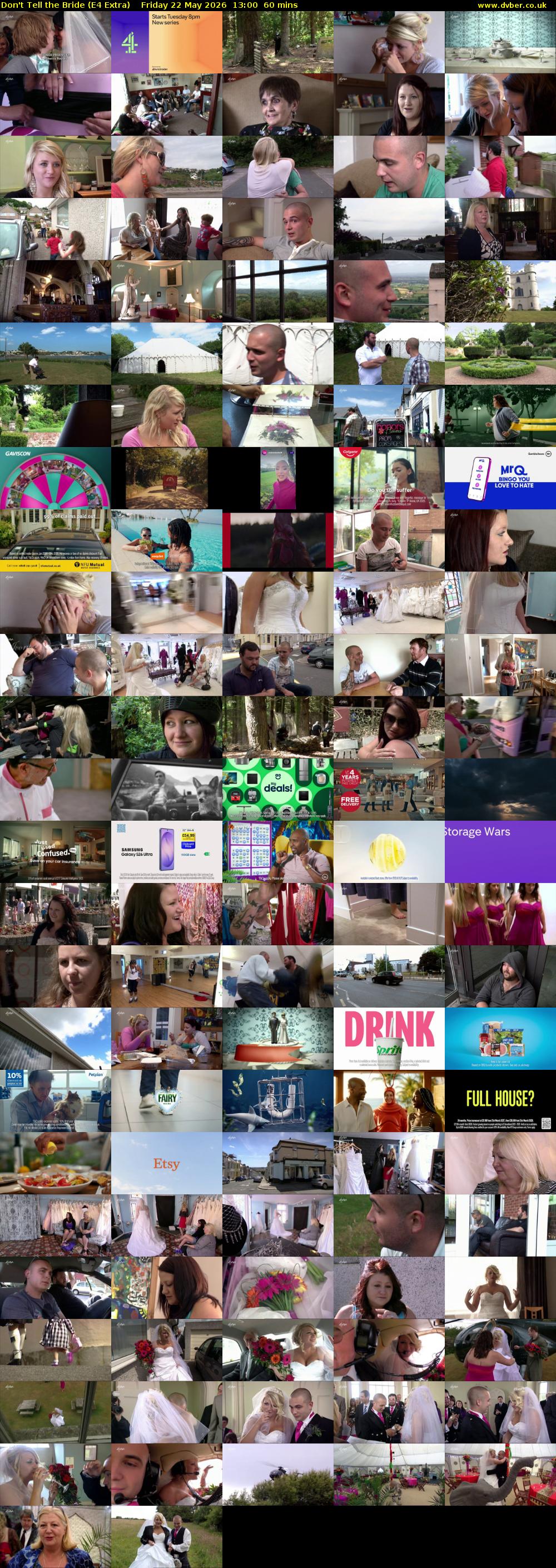 Don't Tell the Bride (E4 Extra) Friday 22 May 2026 13:00 - 14:00