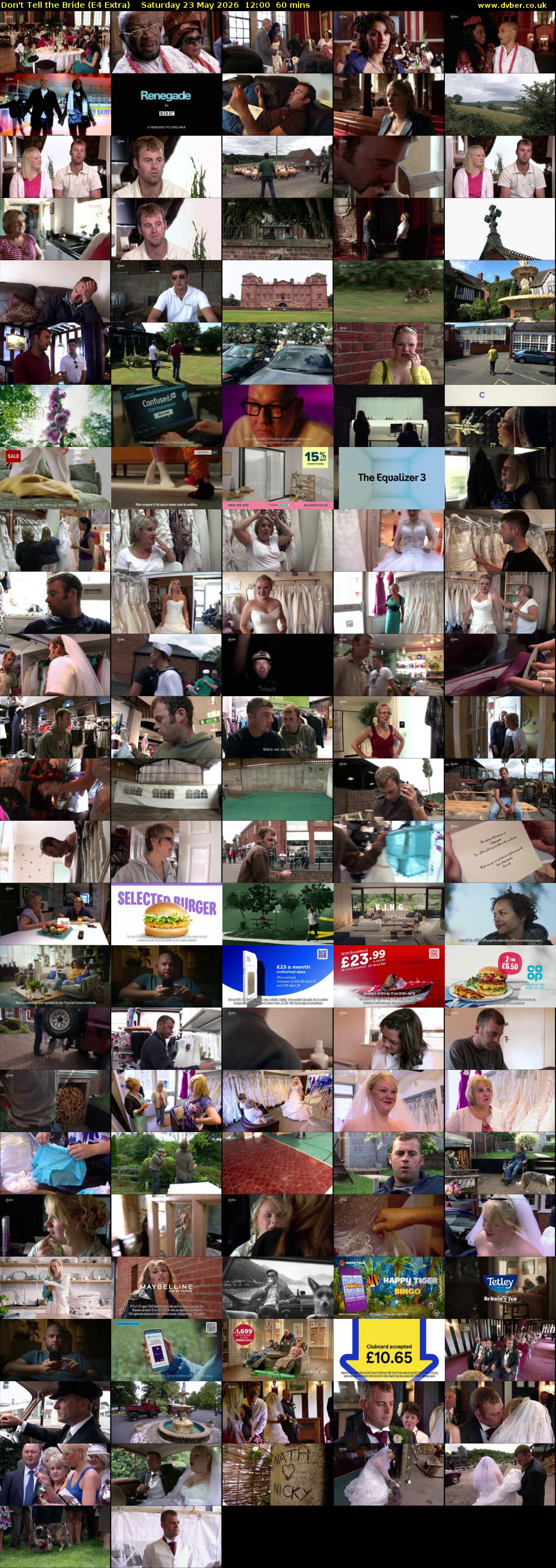 Don't Tell the Bride (E4 Extra) Saturday 23 May 2026 12:00 - 13:00