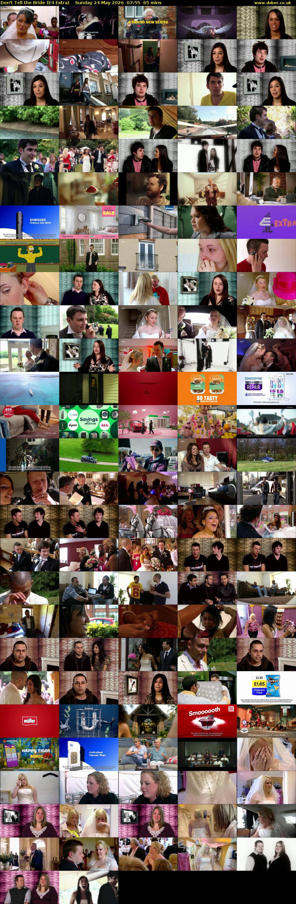 Don't Tell the Bride (E4 Extra) Sunday 24 May 2026 07:55 - 09:00