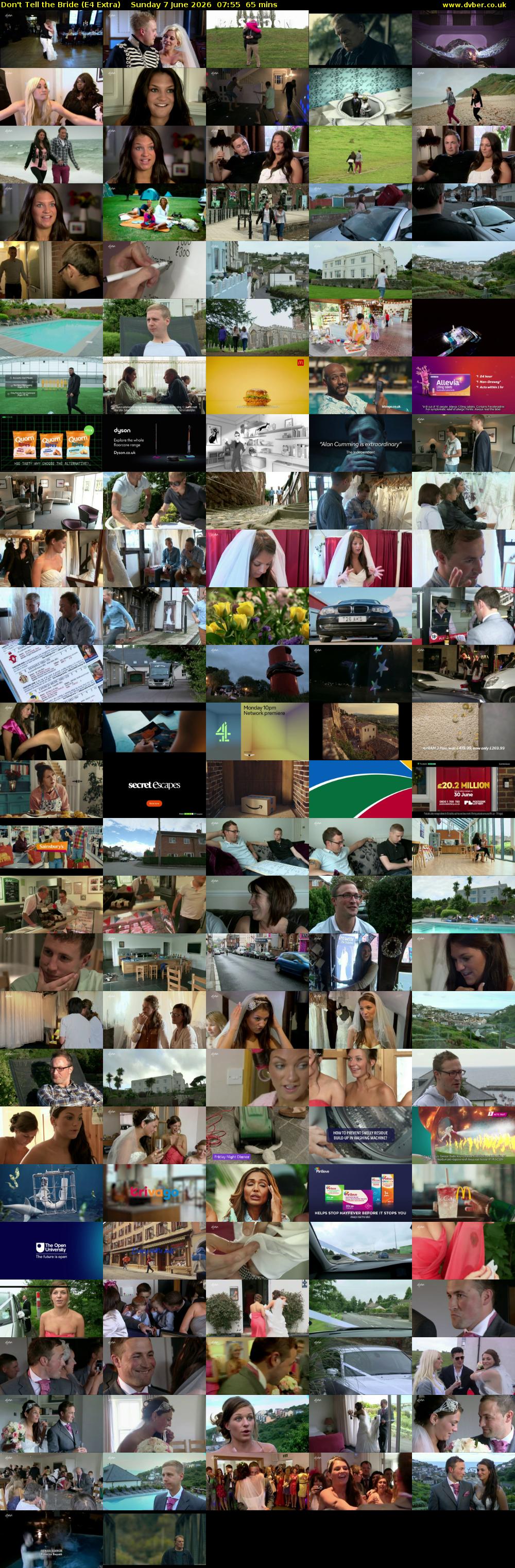 Don't Tell the Bride (E4 Extra) Sunday 7 June 2026 07:55 - 09:00