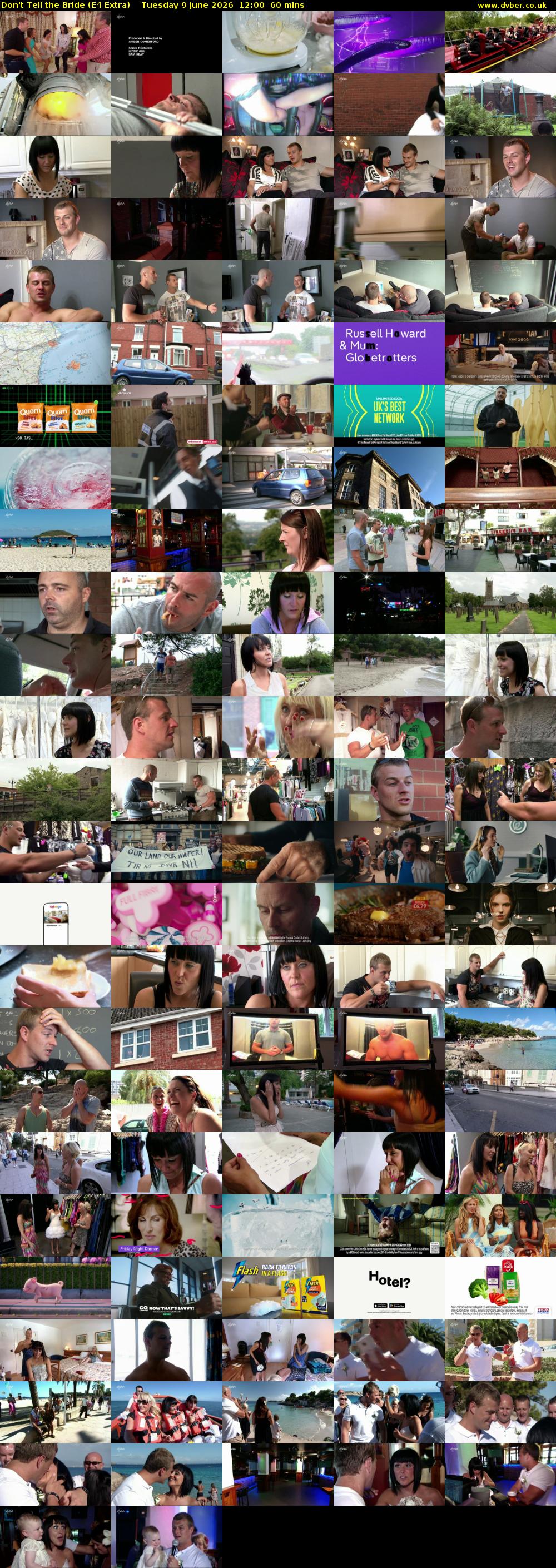 Don't Tell the Bride (E4 Extra) Tuesday 9 June 2026 12:00 - 13:00