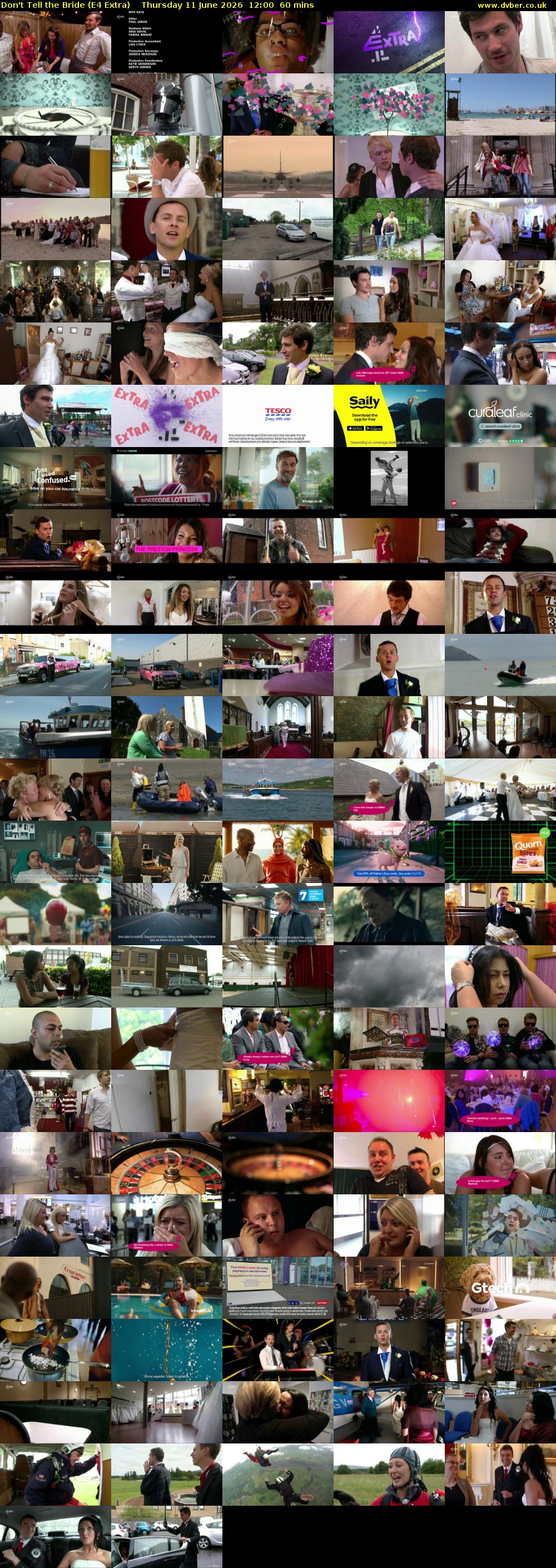 Don't Tell the Bride (E4 Extra) Thursday 11 June 2026 12:00 - 13:00