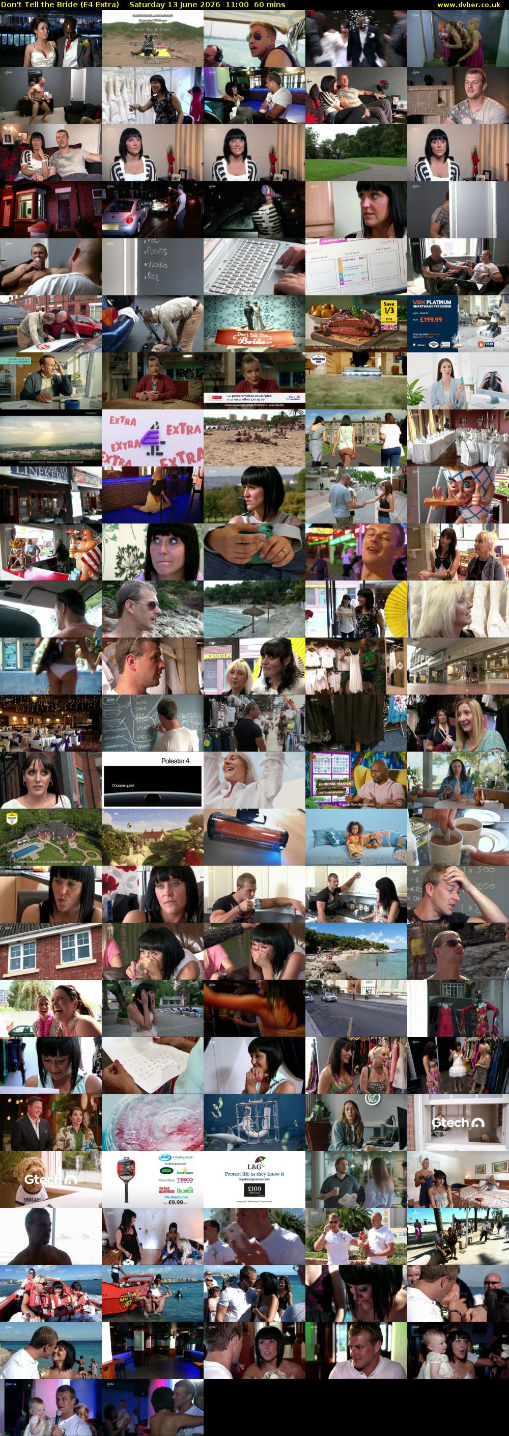 Don't Tell the Bride (E4 Extra) Saturday 13 June 2026 11:00 - 12:00