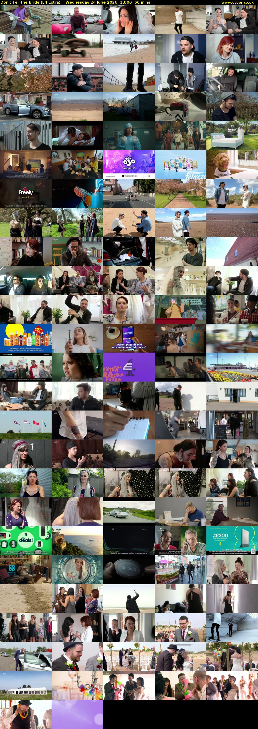 Don't Tell the Bride (E4 Extra) Wednesday 24 June 2026 13:00 - 14:00