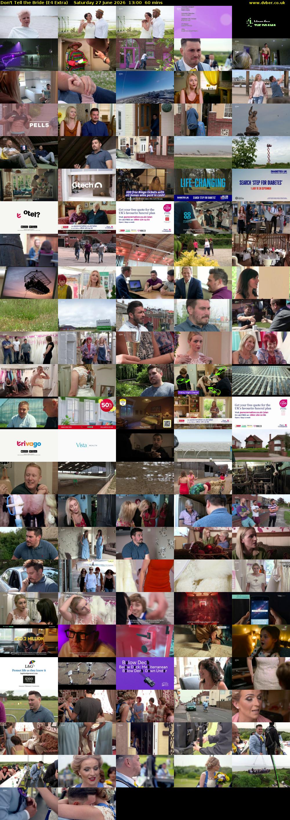 Don't Tell the Bride (E4 Extra) Saturday 27 June 2026 13:00 - 14:00